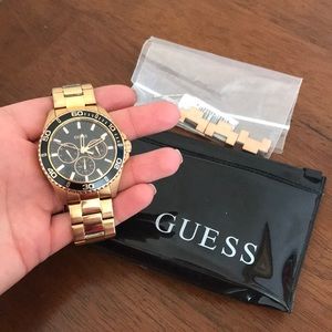 Rose gold Guess watch